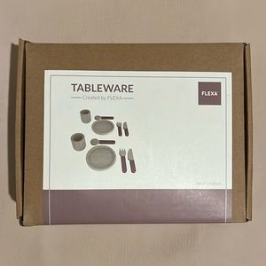 Flexa Tableware Wooden Toy (Light Rose)
